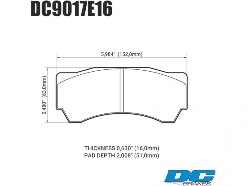 DC Brakes STR.S+ DC9017P16 Тормозные колодки для Alcon Monoblock 6 CAR97