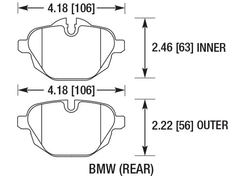 DC Brakes STR.S+ DC1473P18 Задние тормозные колодки для BMW 5 F10, G30; X3 F25, G01; БЕЗ M Sport