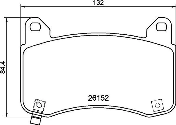 DC Brakes RT.2 DC9052E16 Передние тормозные колодки для TESLA Model 3, Model Y, Тормоза Performance (SPORT)