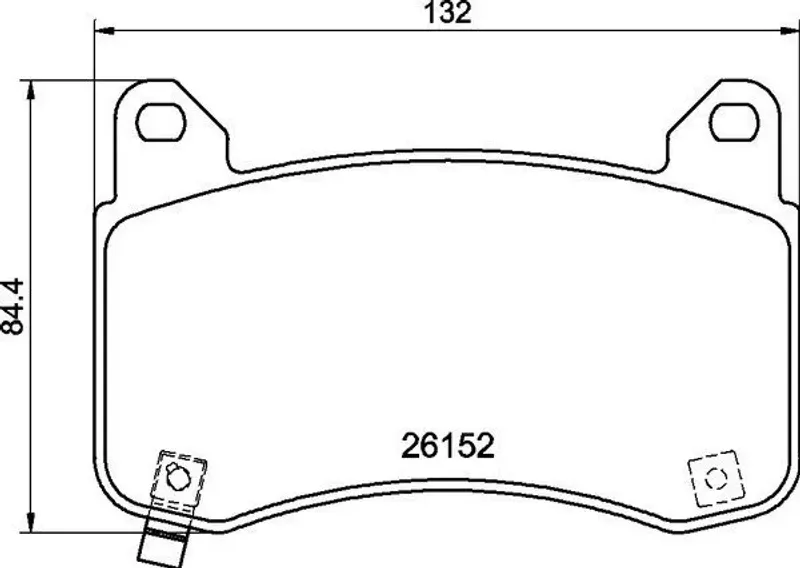 DC Brakes RT.2 DC9052E16 Передние тормозные колодки для TESLA Model 3, Model Y, Тормоза Performance (SPORT)