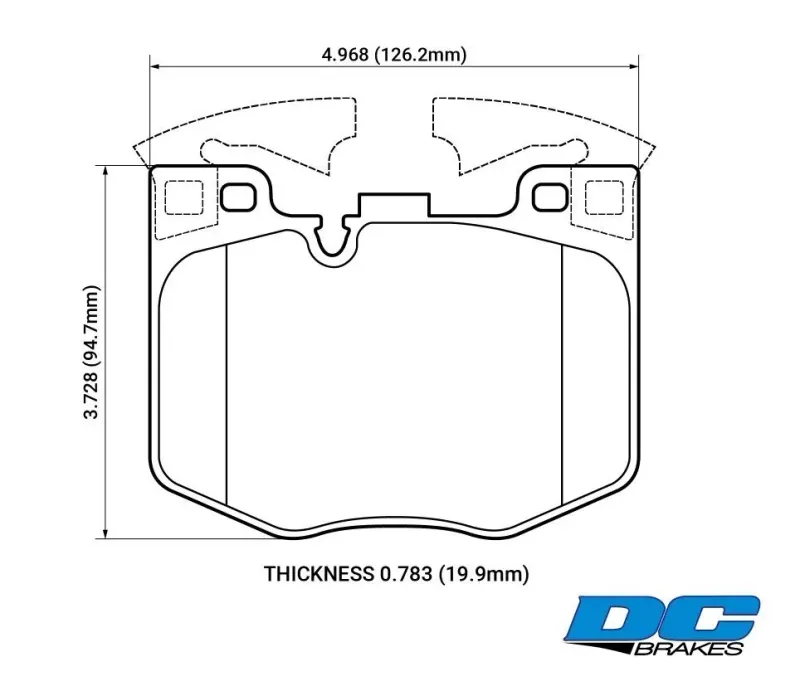 DC Brakes STR.S+ DC1867P20 Передние тормозные колодки для BMW 5 G30, 6 G32GT, X3 G01, X4 G02, 7 G11