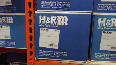 H&R 28816-1 Пружины с занижением VW Golf 7 R