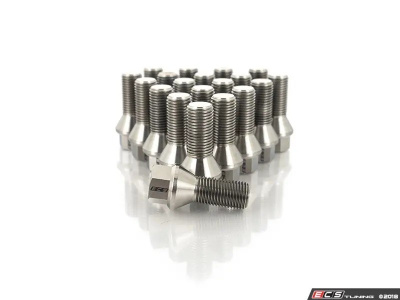 ECS Tuning Конусный болт колёсный из титана 14x1.5x27мм (комплект 20 штук)