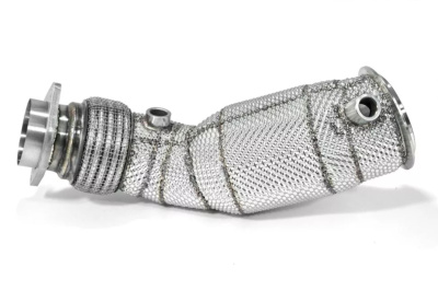 Приемные трубы (даунпайпы) HEATSHIELD Catted BMW-DP-0080 BlackRock BMW S55 M2Comp/M3/M4 F80/F82/F87