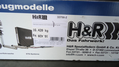 H&R Anti-Roll-Bars 33756-2 Стабилизаторы поперечной устойчивости для Audi A4 / RS4 / A5 / RS5 (B9)