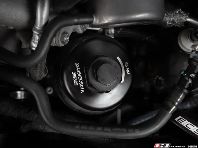 ECS Tuning ES#3504941 Алюминиевый корпус масляного фильтра для EA839 2.9T/3.0T (чёрный)