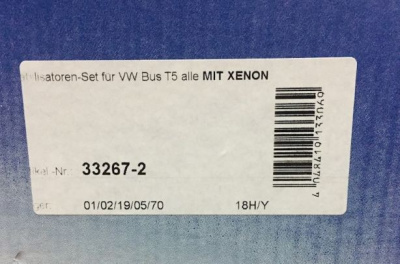 H&R Anti-Roll-Bars 33267-2 Стабилизаторы поперечной устойчивости для VW BUS MULTIVAN T5/T6