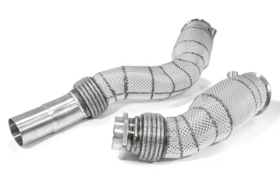 Приемные трубы (даунпайпы) HEATSHIELD Catted BMW-DP-0080 BlackRock BMW S55 M2Comp/M3/M4 F80/F82/F87