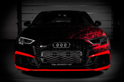 Eventuri EVE-ST38V8S-CF-HDP Воздуховод Фары из карбона для Audi RS3 8V
