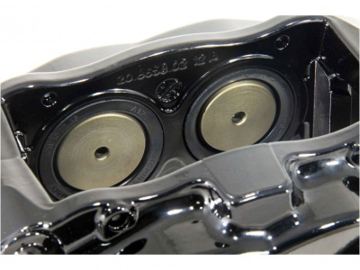 Brembo 4pot комплект тормозной системы на VAG (ЧЕРНЫЕ)