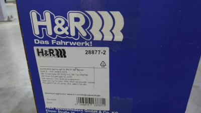 H&R 28877-2 Пружины с занижением BMW 3 F30 / 4 F32, F36 / M4 F82