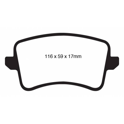 EBC DP41988R YellowStuff Задние тормозные колодки для Audi A4/A5/A6/Q5/Q7 B9