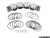 JE Pistons Комплект кованых поршней CR 9.1:1 для VAG 2.0 TFSI EA113 83mm