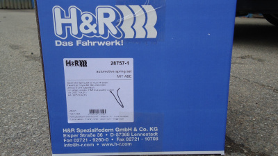 H&R 28757-1 Пружины с занижением AUDI A4 (B9)