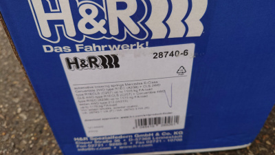 H&R 28740-6 Пружины с занижением Mercedes Benz W213 C238-cls
