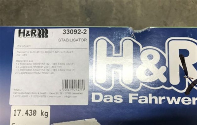 H&R Anti-Roll-Bars 33092-2 Стабилизаторы поперечной устойчивости для Audi A6/A7 (C7), Q5 (8R)