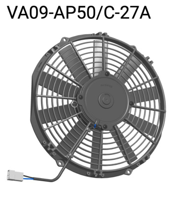 SPAL VA09-AP50/C-27A Вентилятор втягивающий (за радиатором) 11" (280mm) 1580 м3/ч