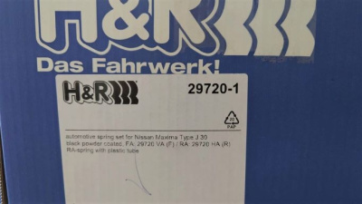 H&R 29720-1 Пружины с занижением Nissan Maxima J30 Cefiro